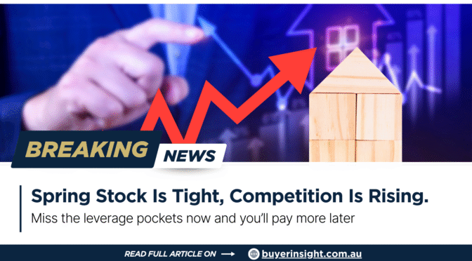 Australia’s Spring Market: Where Buyers Can Win Despite Tight Supply